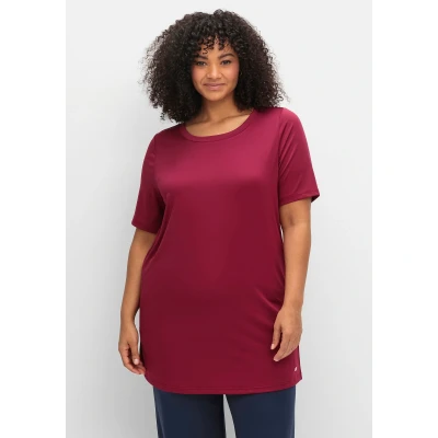 Abbildung von Sheego Tshirt basic, Damen, Größe: 44/46, Beere