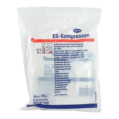 Abbildung von Es kompressen Steril 10x10 cm 8fach 5X2 St