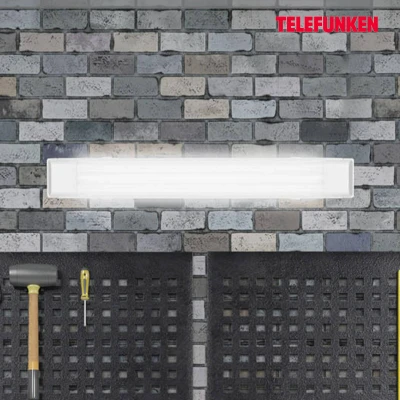 Abbildung von Telefunken Led Unterbauleuchte 60 cm, Deckenlampe Keller, Leiste Küchenschrank, Werkstattlampe, Neutralweißes Licht, 22 W, 2700 Lm, Weiß