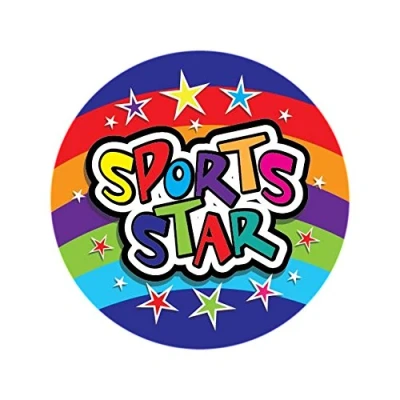 Abbildung von SuperStickers Aufkleber &quot;Sports Star&quot;, 28 mm, 125 Stück