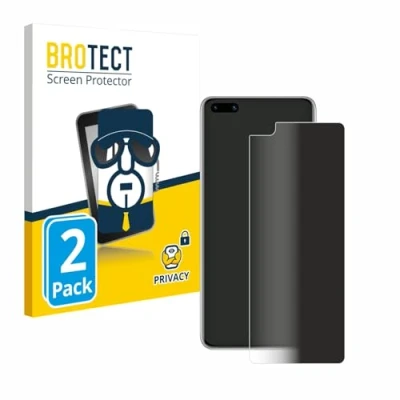 Abbildung von BROTECT (2 Stück Anti Spy Blickschutzfolie für Huawei P40 Privacy Screen Protector [Displayschutz Folie, Sichtschutz, Blaulichtfilter]