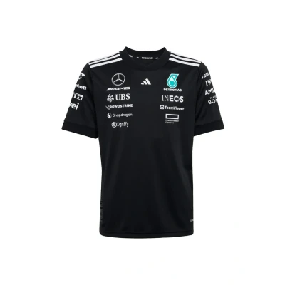 Abbildung von adidas Performance Sport Tshirt Black white für Kinder, Größe: 128,