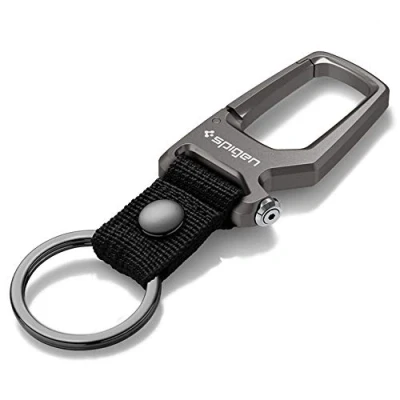 Abbildung von Spigen Karabiner Clip, Schlüsselanhänger Flaschenöffner, Ring, Gunmetal
