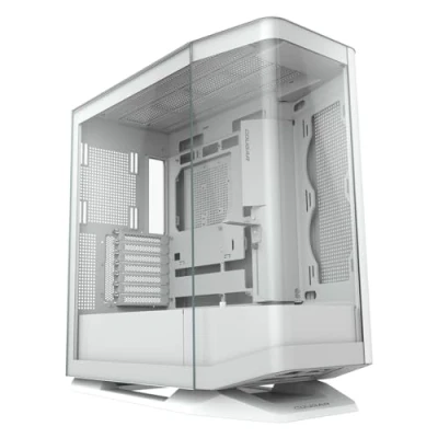 Abbildung von Cougar FV270 Gebogenes Gehäuse aus gehärtetem Glas, Mid Tower, Weiß