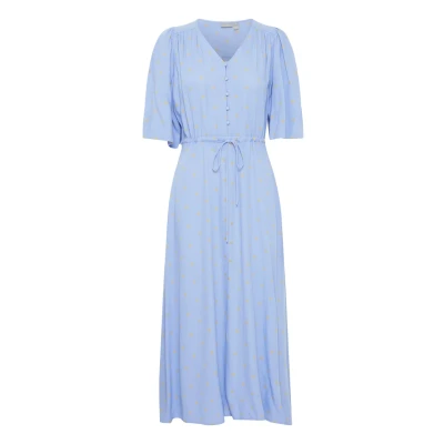 Abbildung von Fransa Kamma Maxikleid, Damen, Größe: Large, Hydrangea aop ms