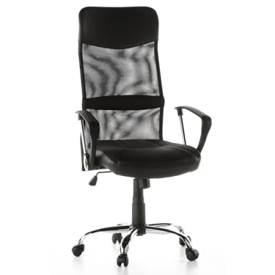 Abbildung von hjh OFFICE 729440 Bürostuhl STRYKA ergonomischer Drehstuhl, hohe Rückenlehne mit atmungsaktivem Netzstoff, schwarz