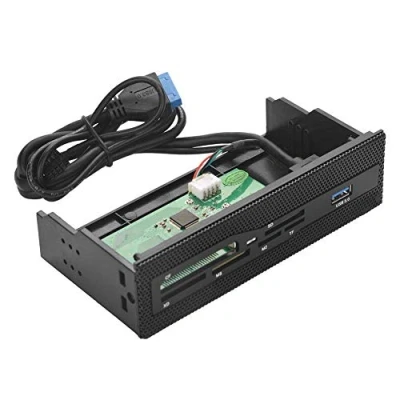 Abbildung von 5,25 Zoll Interner Kartenleser, Multifuntions Card Reader Dashboard PC Frontplatte USB 3.0 Port Unterstützung für M2 , MSO SD MS XD und 64G TF Karten
