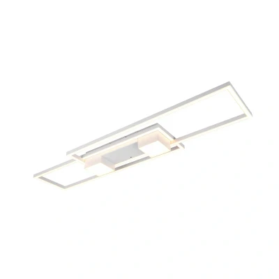 Abbildung von LED Deckenlampe Albany, weiß, 100 x 28 cm, Alu, CCT, dimmbar