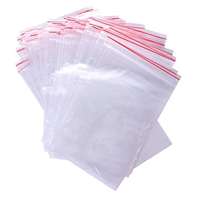 Abbildung von Pakomat Zip Beutel 100 stücke, Transparente Reißverschlusstaschen, Schnappverschluss, Druckverschluss, für verschiedene Materialien geeignet, Verpackungsbeutel (10x10 cm)