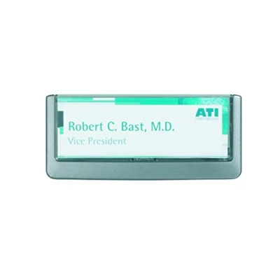 Abbildung von Durable Türschild Click Sign, 149 x 52,5 mm, zum Ankleben oder Anschrauben, graphit, 486037