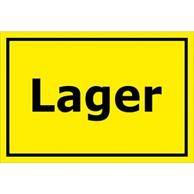 Abbildung von Melis Folienwerkstatt Schild Lager 30x20cm 3mm Hartschaum S00085 130 C 20 VAR