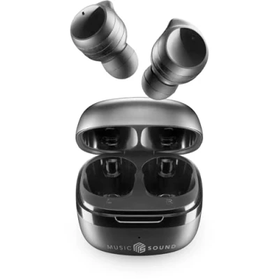 Abbildung von Music Sound Flow Kabelloses In Ear Bluetooth Headset Spielzeit 25 Stunden Schwarz