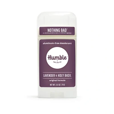 Abbildung von Humble alles natürlich Deodorant, Aluminium und Paraben, Cruelty Free Männer Frauen Deodorant Wesentliche Lavendel Heiliges Basilikum 1 Packung