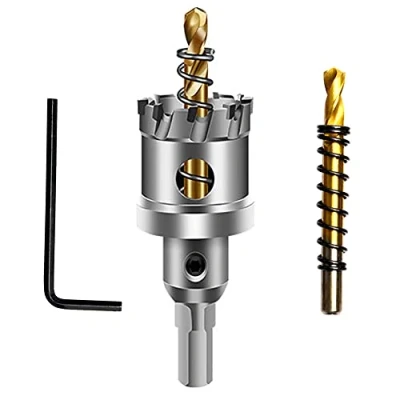 Abbildung von ASNOMY 29mm Lochsäge Hartmetall Bohrer, Metall TCT Bohrer Lochsägen ideal für Löchern in Edelstahl, Eisen, Holz, Kunststoff