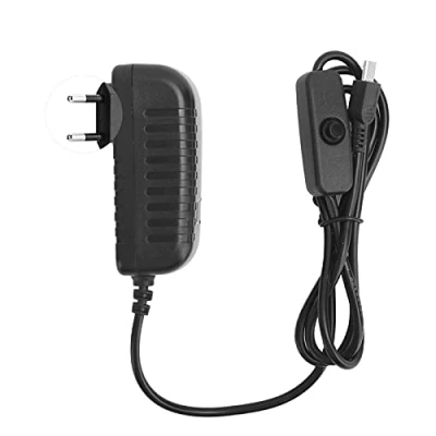 Abbildung von PUSOKEI Netzteil für , 5V 3A Micro USB Ladegerät Netzteiladapter, mit Schaltknopf, 3B+/3B/2B(15W)