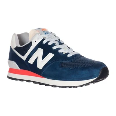Abbildung von New Balance U574 Unisex Sneaker low, Größe: 37.5, Blue navy Leder und textil