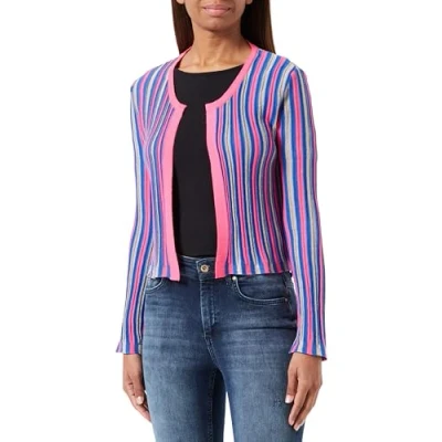 Abbildung von caspio Damen Cardigan 11026972 CA06, Pink Mehrfarbig, S