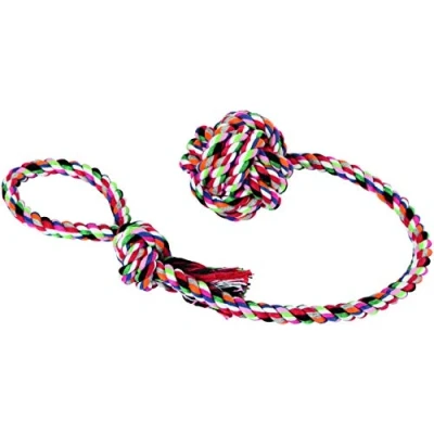 Abbildung von Kerbl Baumwollball am Seil, 9cm