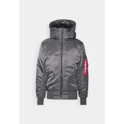 Abbildung von Alpha Industries MA1 Hooded Übergangsjacke, Herren, Größe: Small, Vintage grey