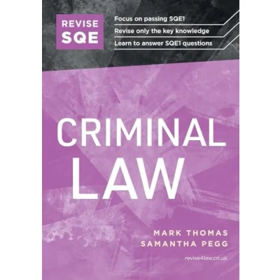 Abbildung von Revise SQE Criminal Law: SQE1 Revision Guide 2nd ed
