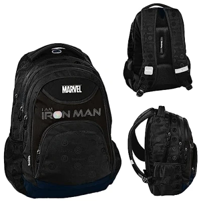 Abbildung von PASO BeUniq Iron Man School Bag Backpack Backpack, black