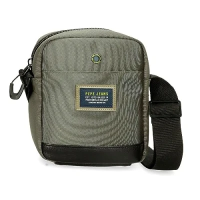 Abbildung von Pepe Jeans Leighton Gepäcktasche für Herren, grün, Talla única, Kleine Umhängetasche