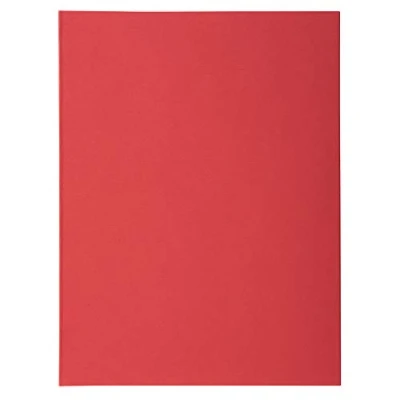 Abbildung von Exacompta 330012E 100er Pack Aktendeckel SUPER in Pastellfarben aus extra starkem Karton für DIN A4 ideal Archivierung 1 rot