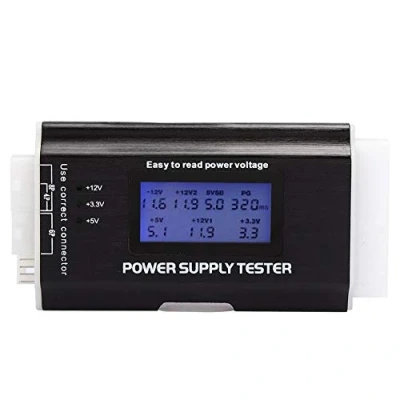 Abbildung von Hakeeta Computer PC Power Supply Tester, Unterstützung 20/24Pin ATX SATA, BTX, ITX, externes DIE/SATA/P6/P8 ist Lichtanzeige