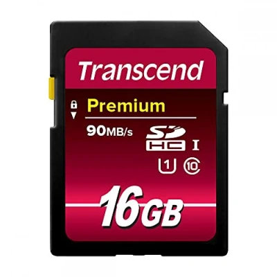 Abbildung von Transcend TS16GSDU1 16 GB SDHC Speicherkarte, UHS I, Klasse 10, Übertragungsrate 90 MB/s (max)