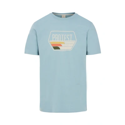 Abbildung von Protest STAN Tshirt print, Herren, Größe: XS, Tourmaline blue