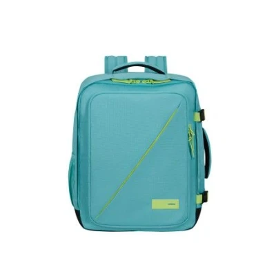 Abbildung von American Tourister Take2Cabin EasyJet Kabinentasche 36 x 20 45 cm, 38 L, 0.70 kg, Handgepäck, Flugzeug Rucksack M Underseater, Türkis/Grün (Dusty Turquoise/Lime)