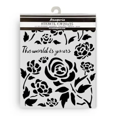 Abbildung von Stamperia Timeless Thick Stencil 20x25cm Roses (KSTD179)