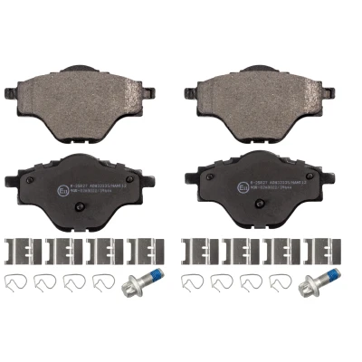 Abbildung von BLUE PRINT ADP154252 Bremsbelagsatz Hinterachse mit Anbaumaterial PEUGEOT: 308 SW 2, II Schrägheck, 3008 SUV, CITROËN: C4 Grand Picasso 2