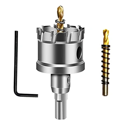 Abbildung von ASNOMY 35mm Lochsäge Hartmetall Bohrer, Metall TCT Bohrer Lochsägen ideal für Löchern in Edelstahl, Eisen, Holz, Kunststoff