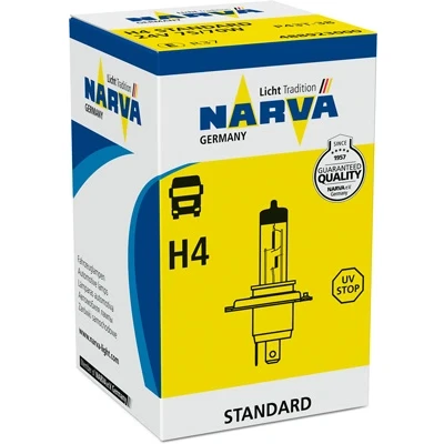 Abbildung von NARVA 488923000 Glühlampe, Fernscheinwerfer H4 24V 75/70W Halogen MAN: L 2000, M 2000 M, TGX, MERCEDES BENZ: T2/LN1 Kipper, LK/LN2, Bus