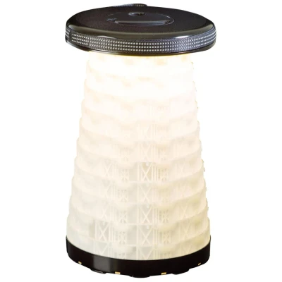 Abbildung von SITTOGLOW by WEDO 2126101 Teleskophocker mit LED Beleuchtung 3 Beleuchtungsstufen 42 cm Höhe höhenverstellbar in 10 Stufen Schultergurt 150 kg Tragkraft TÜV &amp; GS 1,28 schwarz