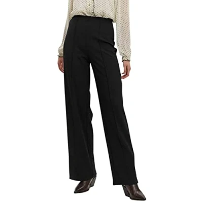 Abbildung von Vero Moda Becky HR WIDE PULL ON Stoffhose, Damen, Größe: XLx30, Black