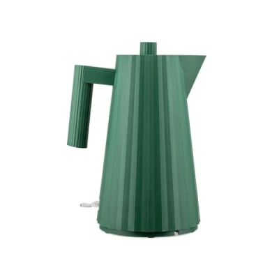 Abbildung von Alessi Wasserkocher Plissé Trockengehschutz grün Michele de Lucchi 1.7 Liter MDL06 GR