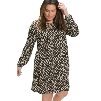 Abbildung von Ulla Popken Freizeitkleid, Damen, Größe: 50/52, Noir
