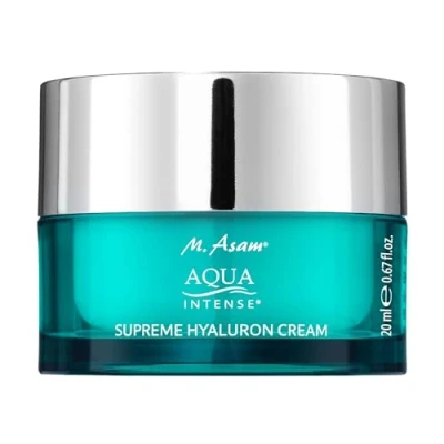 Abbildung von M. Asam Aqua Intense Supreme Hyaluron Cream (20ml) Parfümfreie Feuchtigkeitscreme, Gesichtscreme Für Sensible &amp; Trockene Haut, Vegan