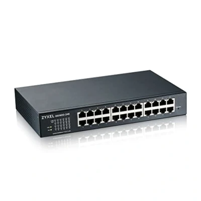 Abbildung von Zyxel 24 Port Gigabit Switch Smart Managed Desktop/Rackmontage und lüfterloses Design VLAN, IGMP, QoS [GS1900 24E]