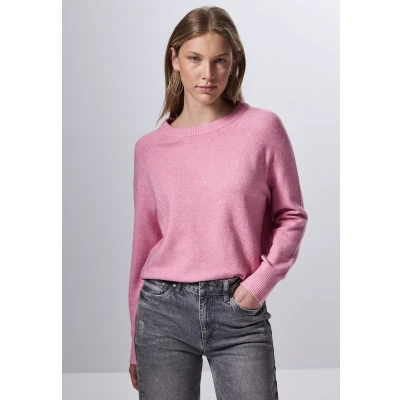 Abbildung von Street One Studio MIT Rundhals Strickpullover, Damen, Größe: 36, Pink