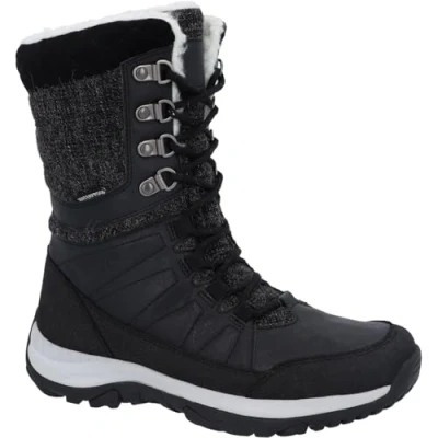 Abbildung von HI TEC RIVA WP Snowboot/Winterstiefel, Damen, Größe: 37, Black Lederimitat/textil