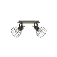 Abbildung von Eglo 98135 Spotleuchte SAMBATELLO braun, silber E27 2X40W L:33,5cm B:9cm dimmbar