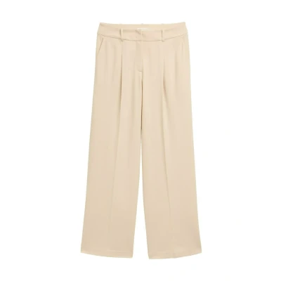 Abbildung von TOM Tailor LEA WIDE LEG Stoffhose, Damen, Größe: 42x32, Summer beige
