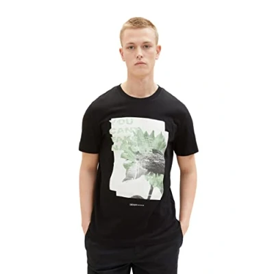 Abbildung von TOM TAILOR Denim Herren T Shirt 1035599, 29999 Black, L