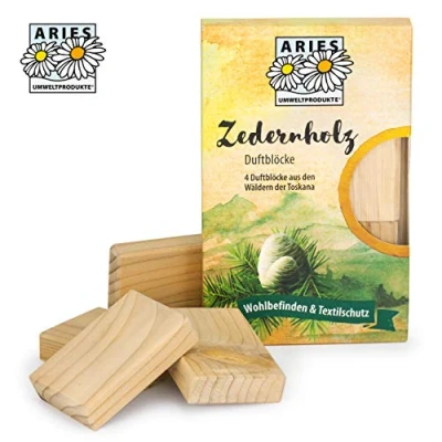 Abbildung von Aries Zedernholz Duftblöcke gegen Motten 4 St