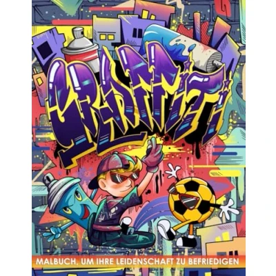 Abbildung von Graffiti Malbuch: Tauche Ein in die Welt der Kunst und Genieße das Ausmalen Einzigartiger Designs