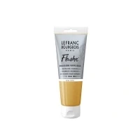 Abbildung von Lefranc Bourgeois 300655 Flashe Acrylfarbe &amp; Vinylfarbe, hochpigmentiert, elastisch, lichtecht, alterungsbeständig, matt, für den Innen Außenbereich, 80ml Tube Gelber Ocker