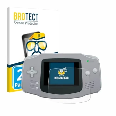 Abbildung von BROTECT (2 Stück Schutzfolie für Nintendo Gameboy Advance GBA Displayschutz Folie Ultra Klar
